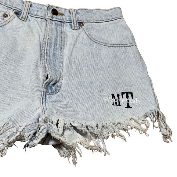 Levi’s 531 Fringe Hem Light Wash Shorts Size 29 - Picture 6 of 16